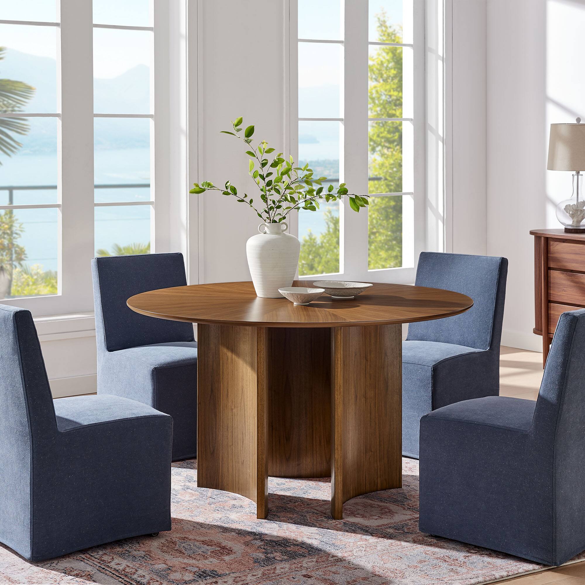 Alt View 6. Modway - Sloane 54 Inch Round Dining Table by Modway - Walnut.