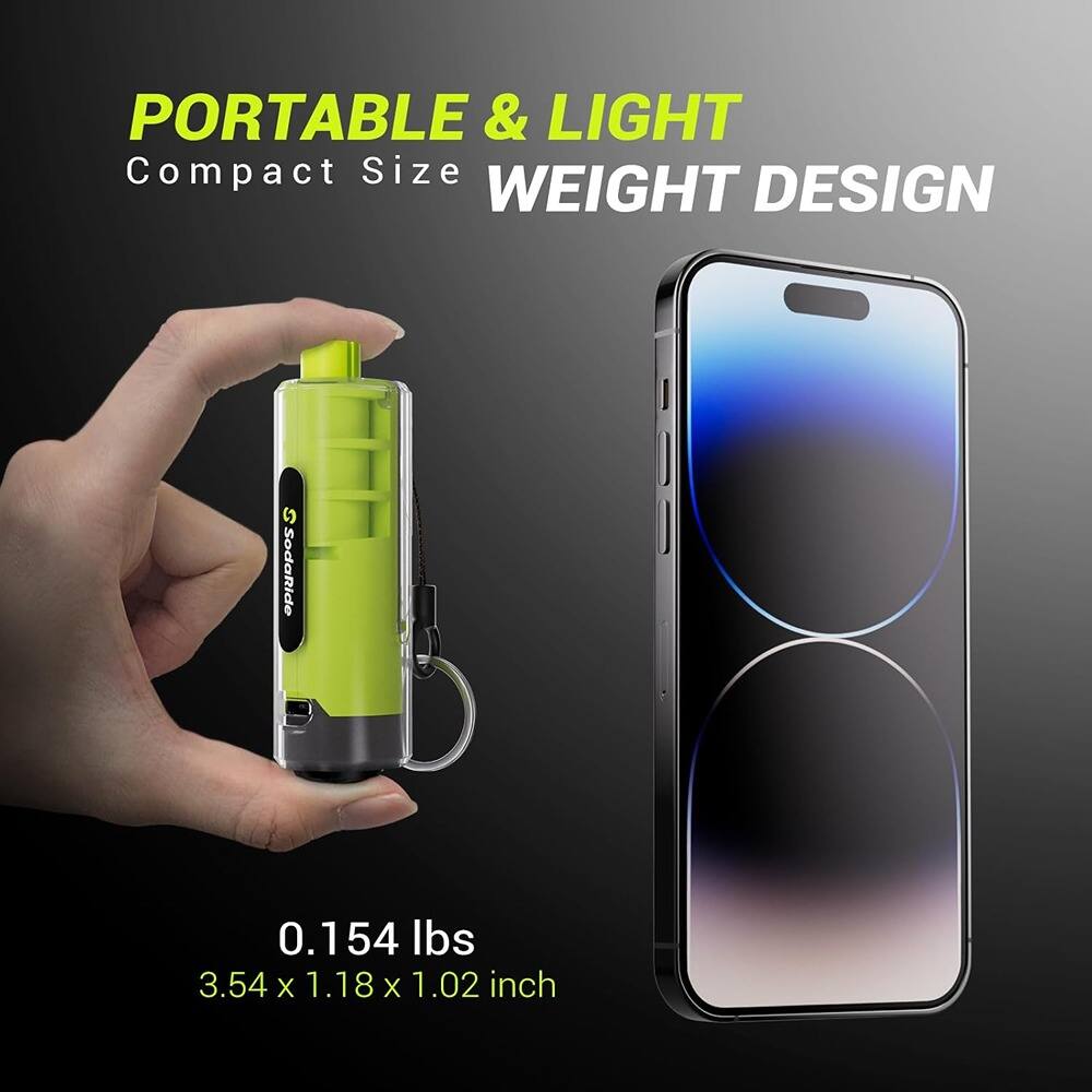 PORTABLE & LIGHT  
Compact Size  
WEIGHT DESIGN  

0.154 lbs  
3.54 x 1.18 x 1.02 inch