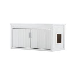 New Age Pet - ECOFLEX LitterLoo Bench Litter Box Cover - Antique White