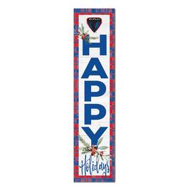 Jardine - DePaul Blue Demons 12'' x 48'' Outdoor Happy Holidays Leaner - White