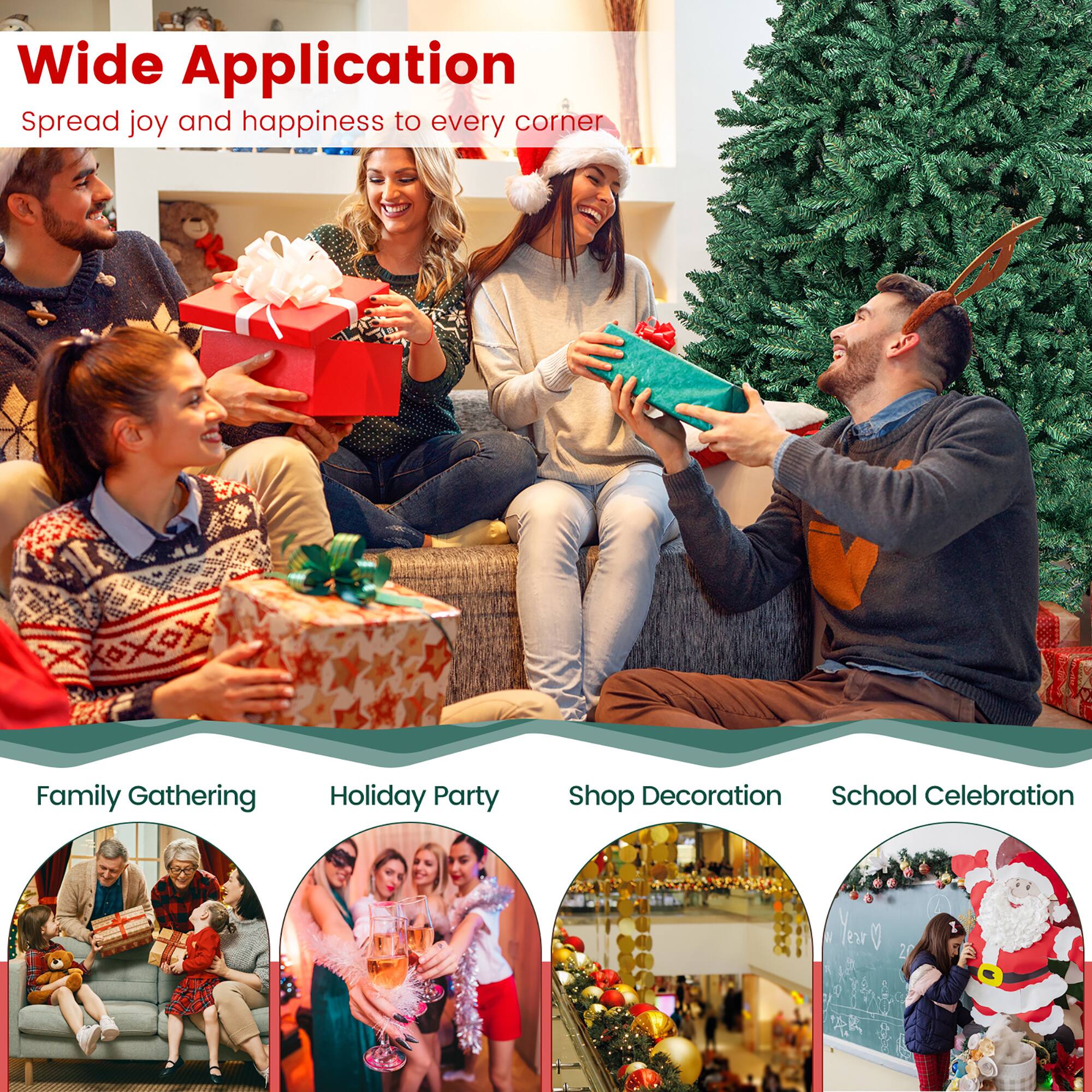 Wide Application  
Spread joy and happiness to every corner  

Family Gathering  
Holiday Party  
Shop Decoration  
School Celebration
