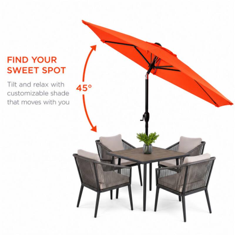 FIND YOUR SWEET SPOT  
Tilt and relax with 45° customizable shade that moves with you