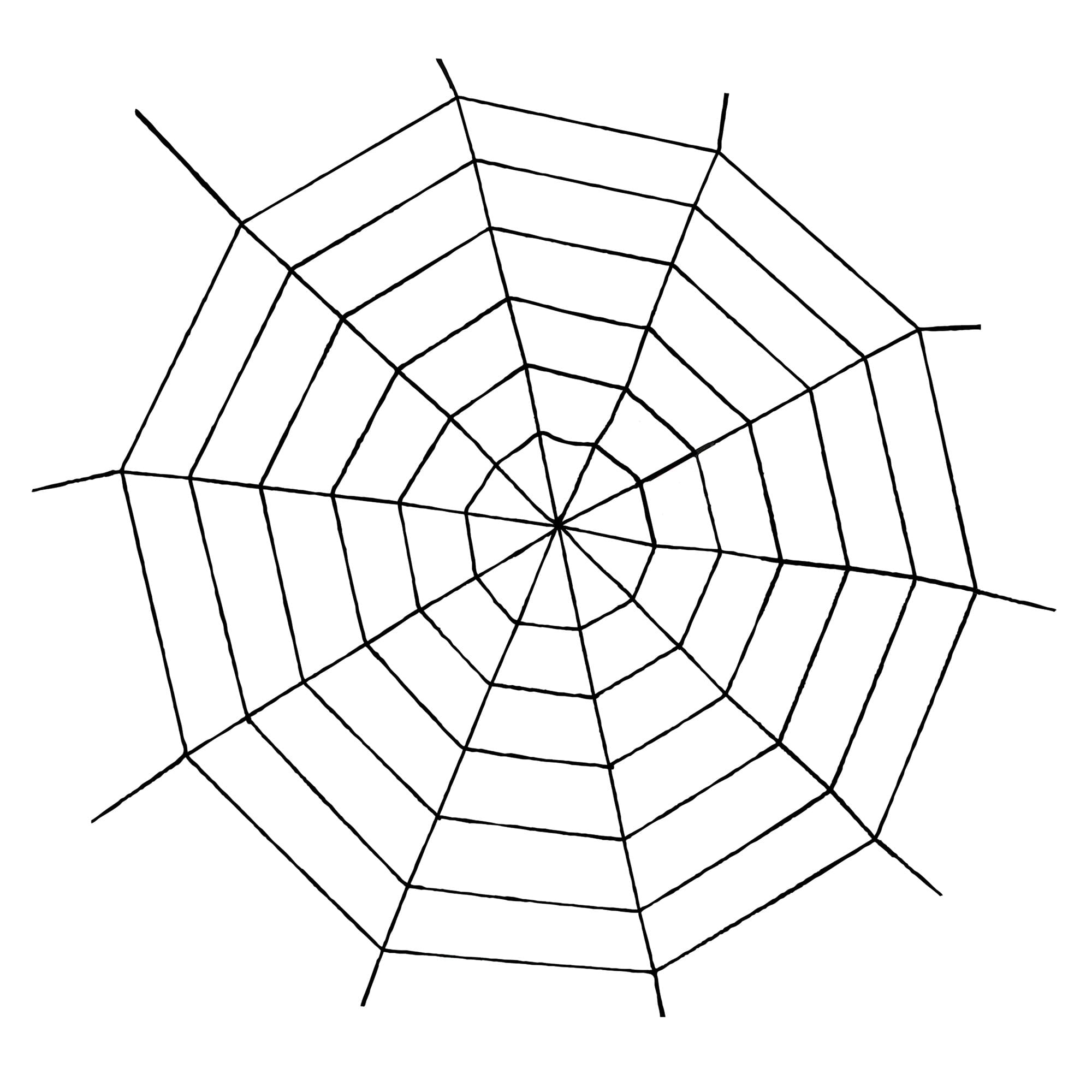 Front. Funworld - 5 Foot Rope Spider Web Halloween Decoration - Black.