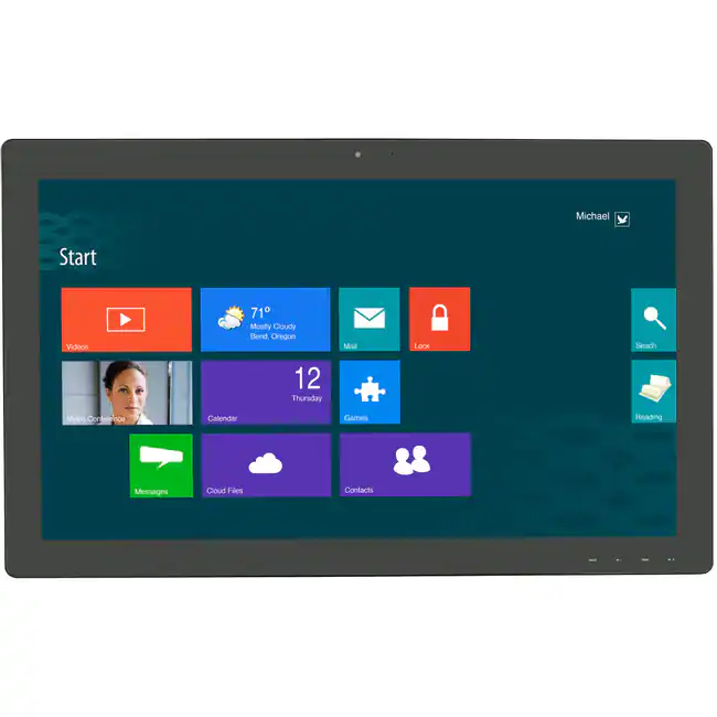 Planar - Helium PCT2785 27" Class Webcam LCD Touchscreen Monitor - 16:9 - 12 ms - 27" Viewable - Projected Capacitive - Black