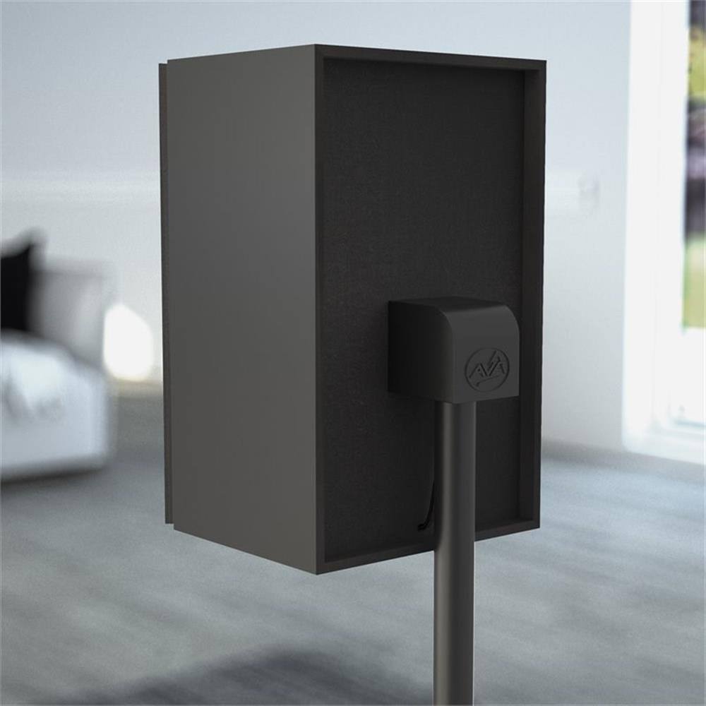 Alt View 5. AVF - Steel Speaker Floor Stands with Adjustable Height (Set of 2) - Black.
