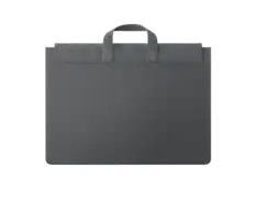 Front. Lenovo - Lenovo Yoga 16-Inch Tote Sleeve (Luna Grey) - Luna Grey.
