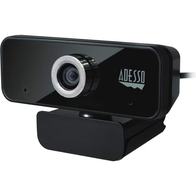Adesso - CyberTrack 6S Webcam - 8 Megapixel - 30 fps - USB 2.0 - TAA Compliant - 3840 x 2160 Video - CMOS Sensor - Manual