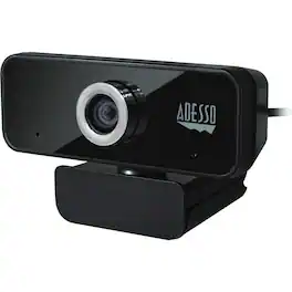 Adesso - CyberTrack 6S Webcam - 8 Megapixel - 30 fps - USB 2.0 - TAA Compliant - 3840 x 2160 Video - CMOS Sensor - Manual