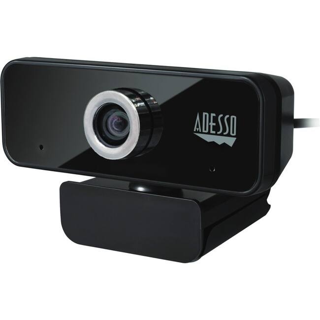 Front. Adesso - Adesso CyberTrack 6S Webcam - 8 Megapixel - 30 fps - USB 2.0 - TAA Compliant - 3840 x 2160 Video - CMOS Sensor - Manual.