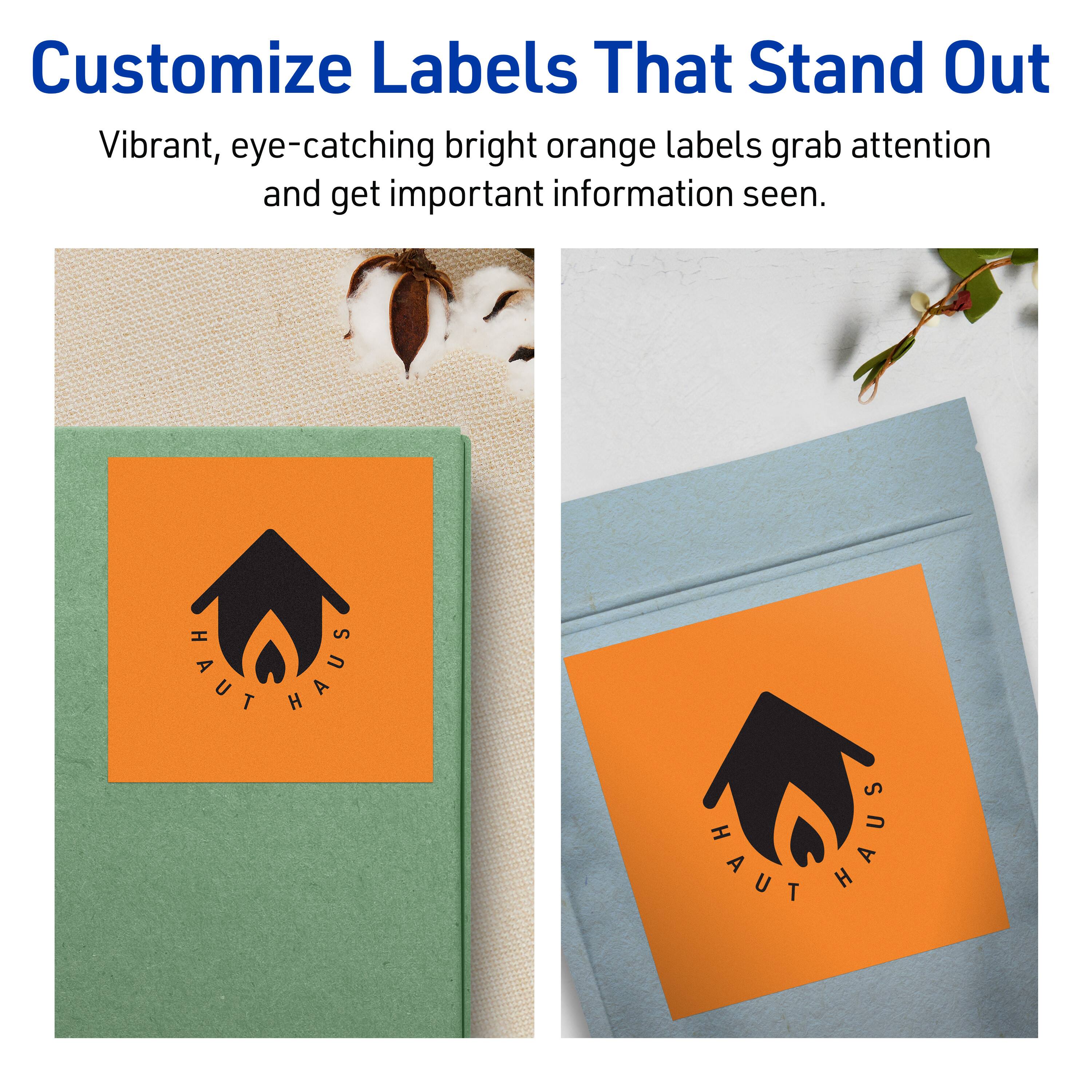 Customize Labels That Stand Out

Vibrant, eye-catching bright orange labels grab attention and get important information seen.

HAUT HAUS

HAUT HAUS