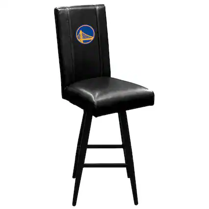 Front. DreamSeat - Black Golden State Warriors Swivel Bar Stool 2000 - Black.