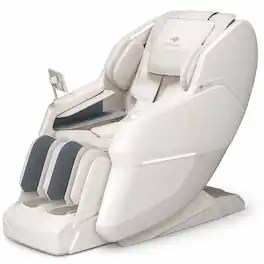 KoziSense - KZ-605 4D Massage Chair,Deep Zero Gravity,Thai Stretch,Auto Extension Legrest,Back and Front Heat,FREE Inside Delivery - White