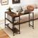 Alt View 1. Costway - Costway Large 360° Free Rotating Sofa Side Table with Wheels Storage Shelf Patented - Rustic Brown.