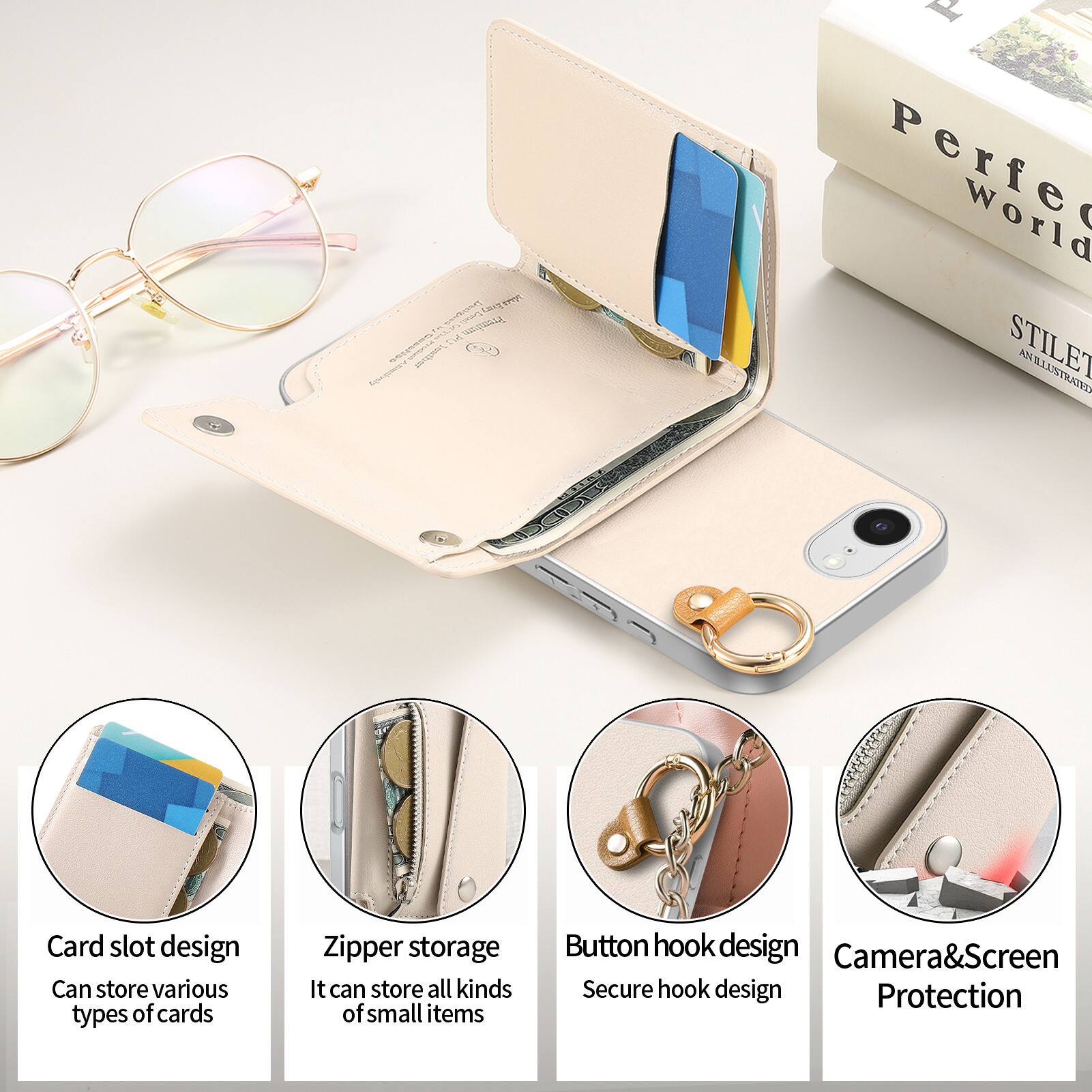 STATURY Make Every 8.4% $14 Premium Case

New

Perfect World STILET AN ILLUSTRATED

Card slot design
Can store various types of cards

Zipper storage
It can store all kinds of small items

Button hook design
Secure hook design

Camera&Screen Protection