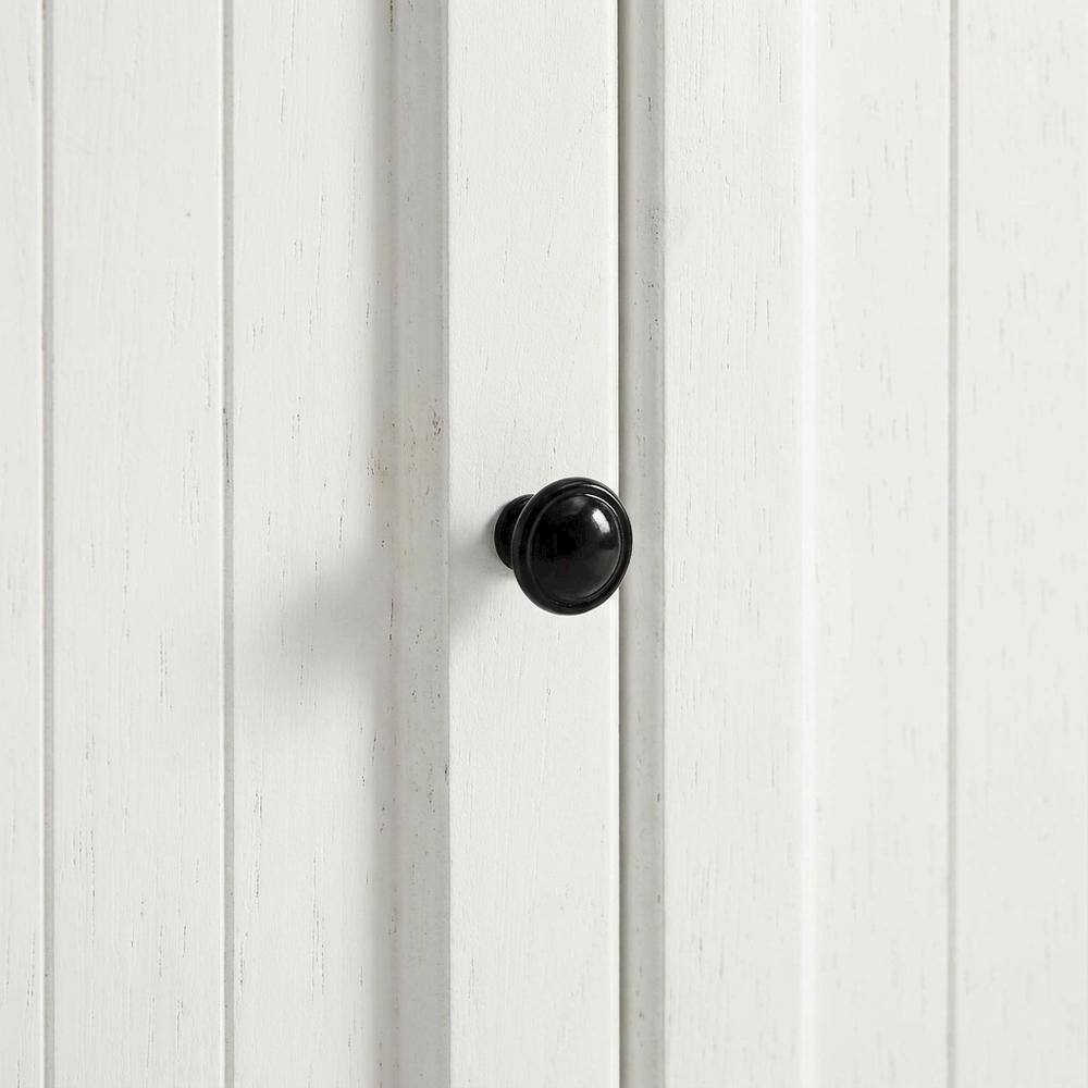 Alt View 1. FurniFact - Distressed White Bathroom Wall Cabinet - Distressed White.