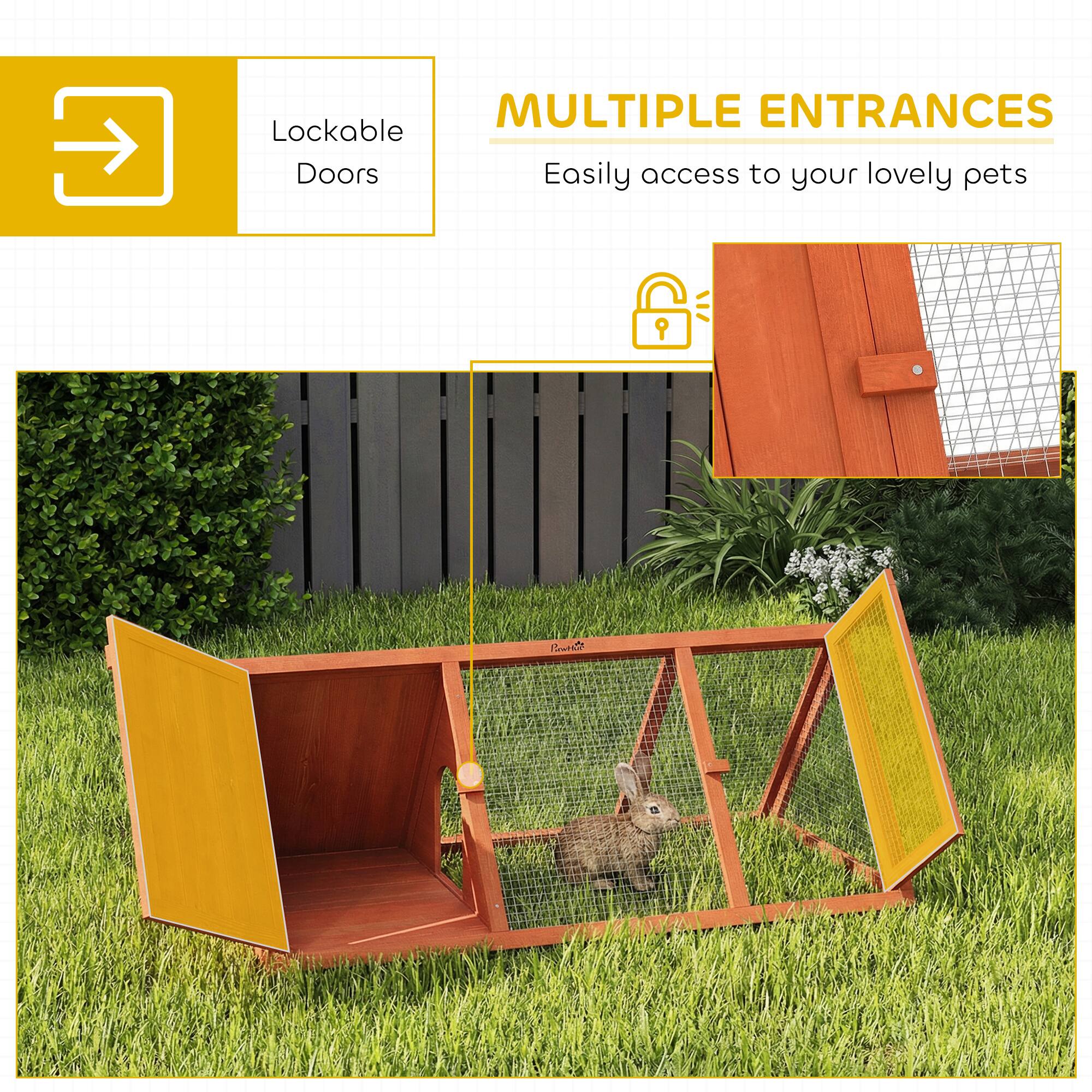 MULTIPLE ENTRANCES  
Easily access to your lovely pets  

Lockable Doors
