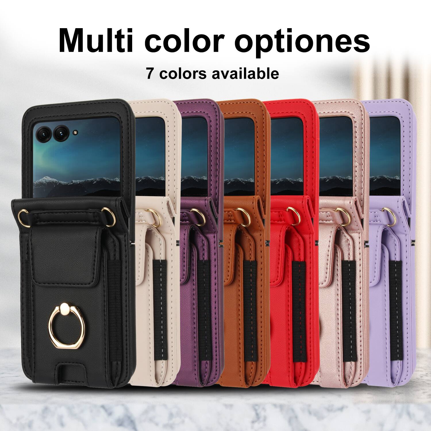 Multi color options  
7 colors available
