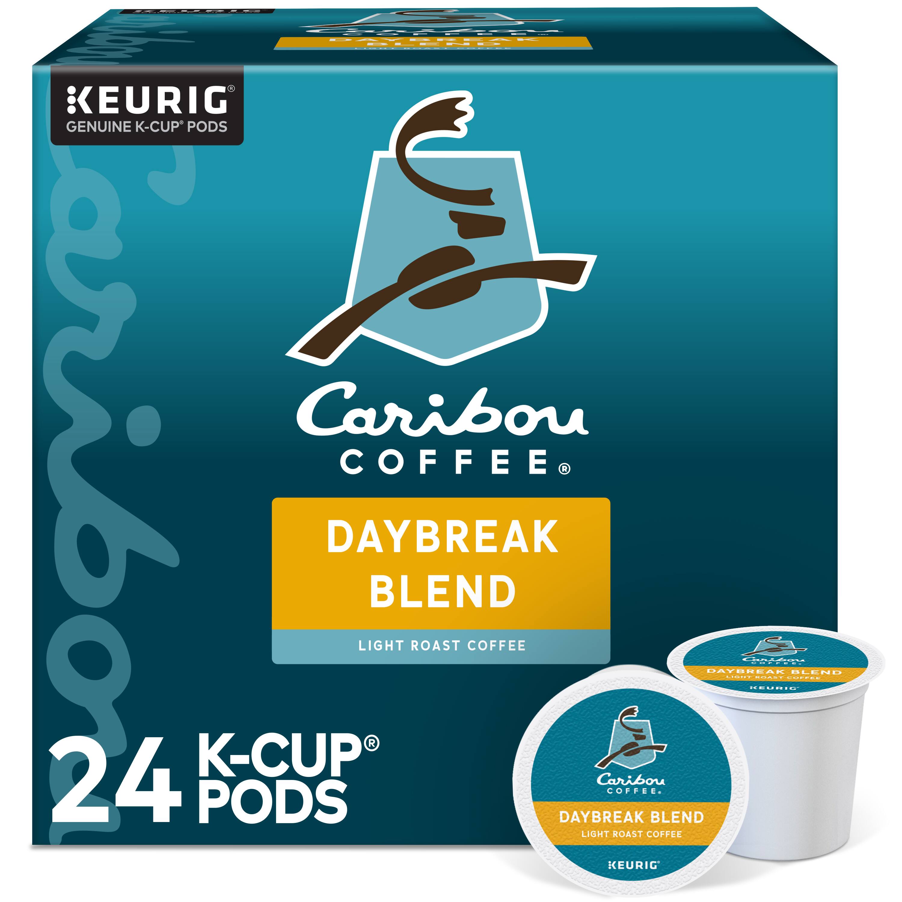 Caribou Coffee - Daybreak Morning Blend K-Cup Pods, Light Roast, 24 Count