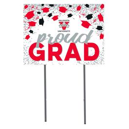 Jardine - Valdosta State Blazers 18" x 24" Proud Grad Yard Sign - White