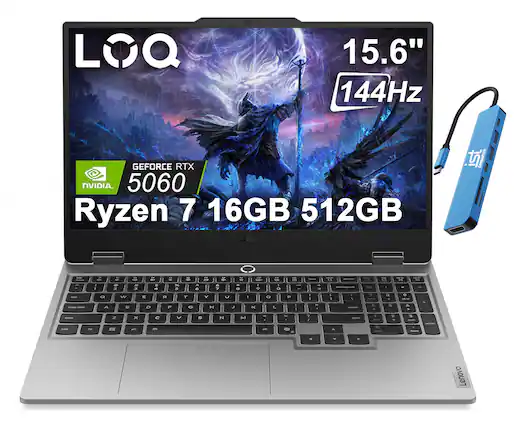 LOQ 15.6" 144Hz GEFORCE RTX NVIDIA 5060 Ryzen 7 16GB 512GB Lenovo