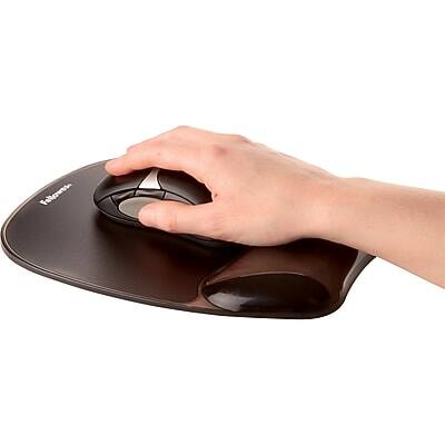 Alt View 1. Fellowes - Crystal Gel Mouse Pad/Wrist Rest Combo, Non-Skid Base, Black - Black.