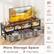 DVDs, Game Consoles, Headphones, Remote Controls, Magazines, Photos, More Storage Space, Long Open Shelf, 3 Fabric Drawers