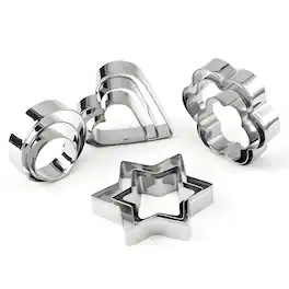 Kitcheniva - Stainless Steel Cookie Cutter 12 Pcs Set