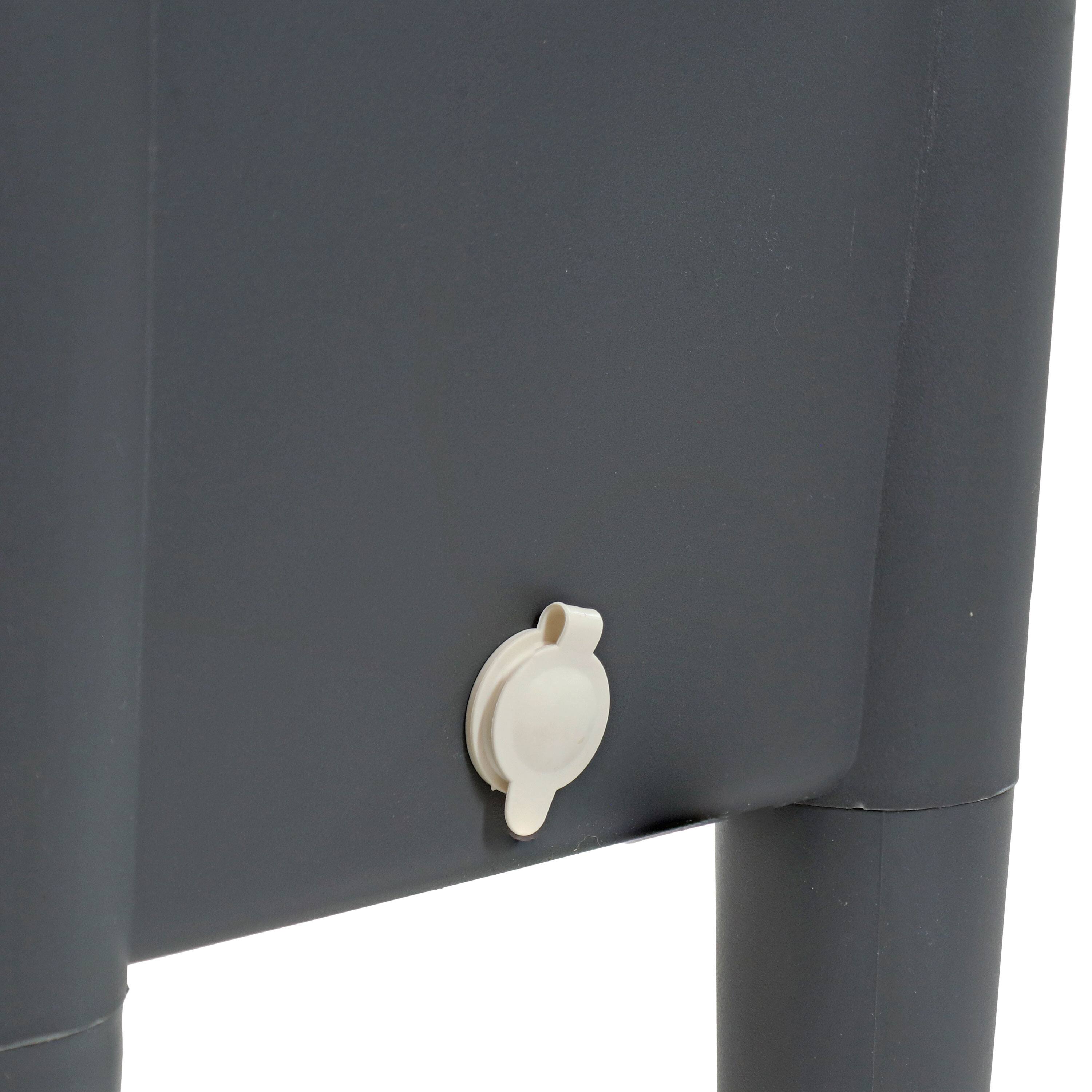 Alt View 8. Sunnydaze - Self-Watering Raised Garden Bed with Cloche Cover - Gray.