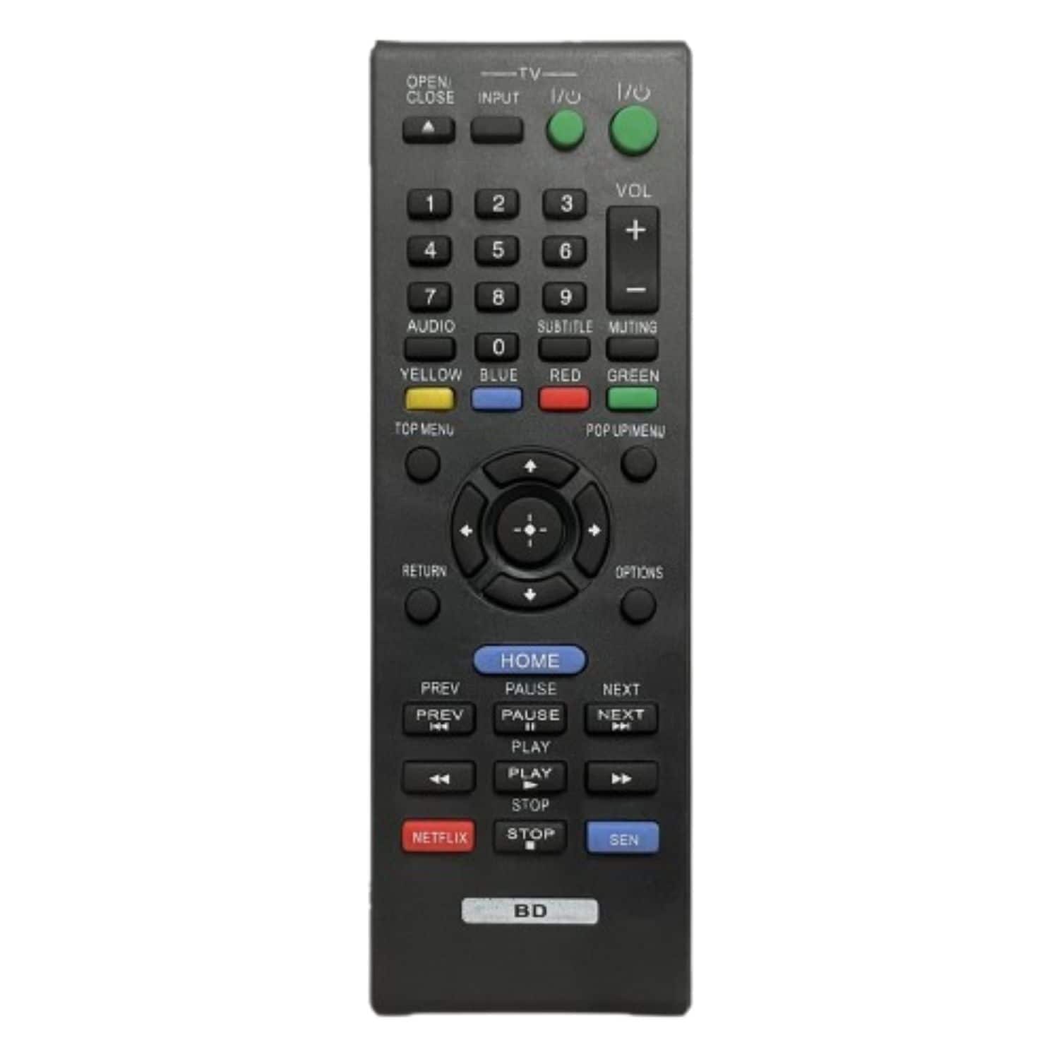 Home Collection - RMT-B115A Replacement Remote for Sony Blu-Ray DVD Players BDP-BX510 BDP-S5100 RMT-B119A Compatible