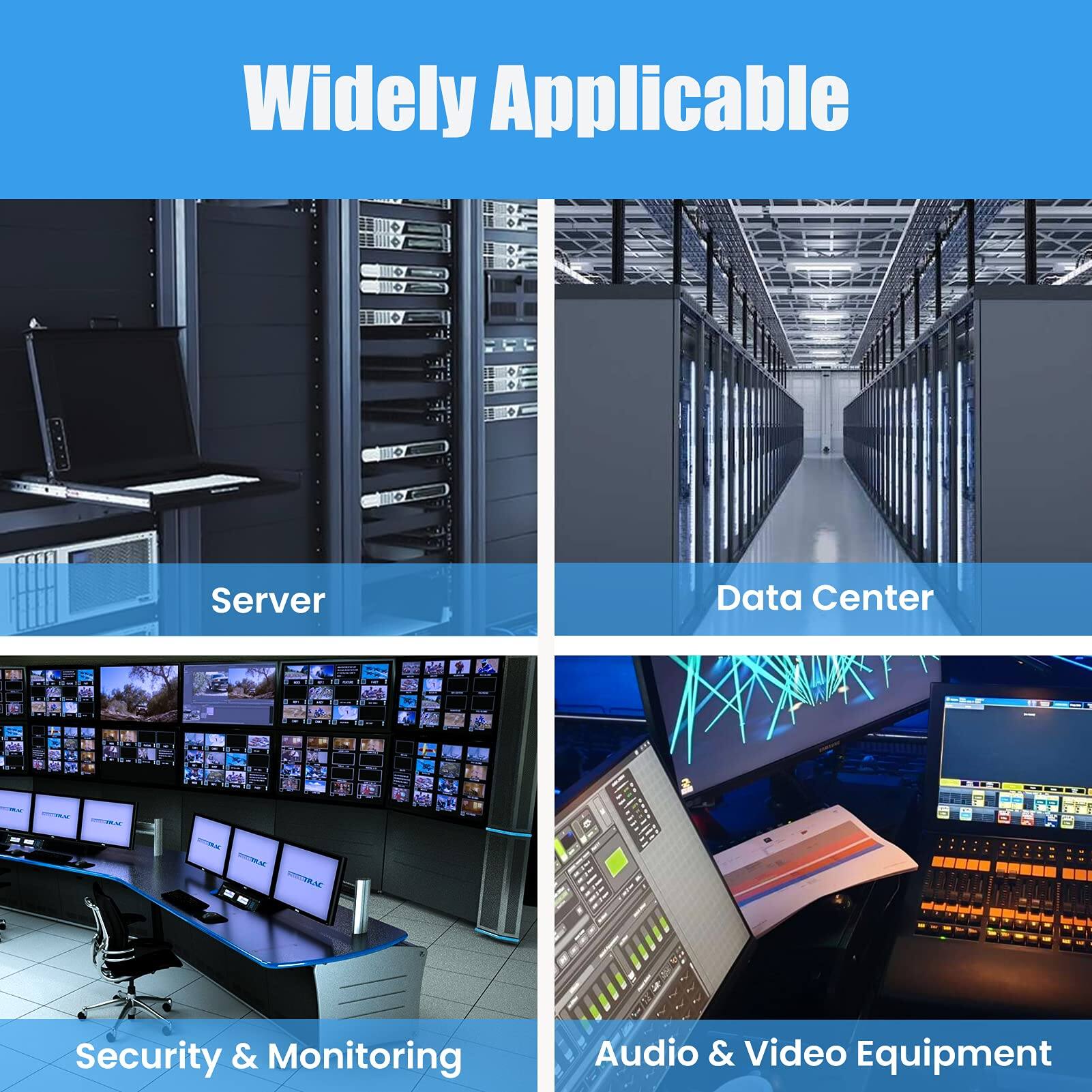 Widely Applicable

- Server
- Data Center
- Security & Monitoring
- Audio & Video Equipment