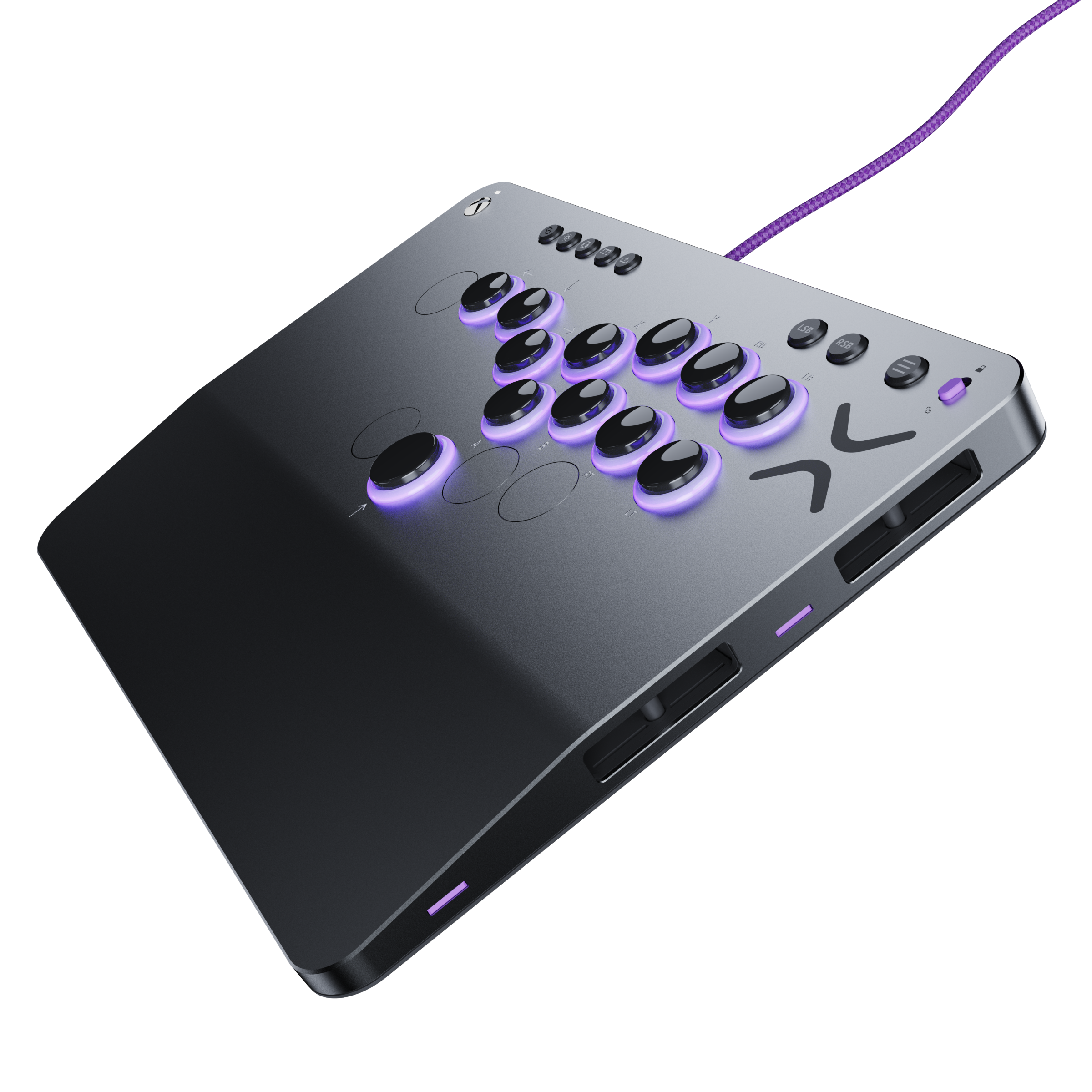 Alt View 5. Turtle Beach - Victrix™ Pro KO™ Leverless Fight Stick for Xbox - Black.