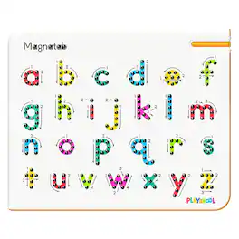 Magnatab Playskool A to Z Lowercase | Learning and Sensory Drawing Tool - White