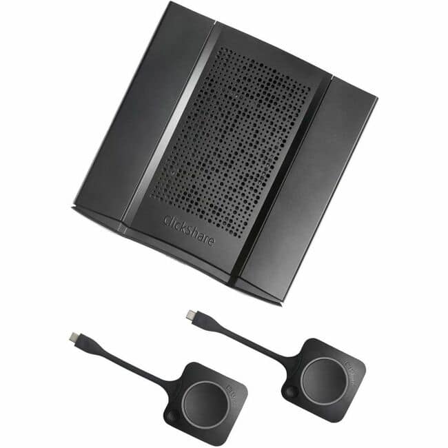 Barco - ClickShare CX-50 Gen2 - US Version With 2 Buttons - For Boardroom, Meeting Room, Video Conferencing - 3840 x 2160 - Black