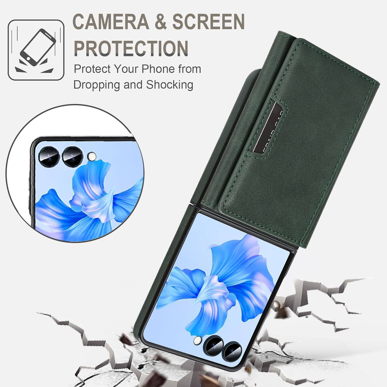 CAMERA & SCREEN PROTECTION  
Protect Your Phone from Dropping and Shocking