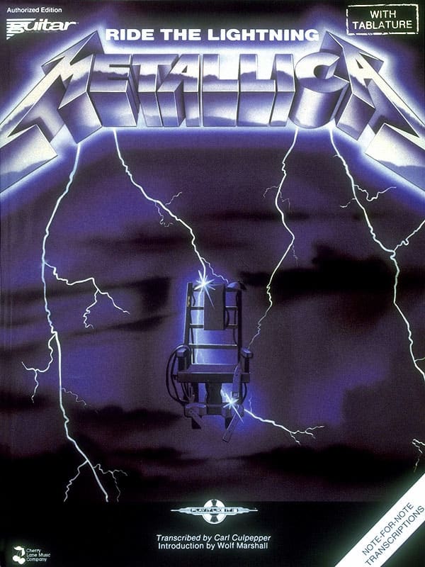 Cherry Lane Music - Metallica Ride the Lightning Guitar TAB Book – Play It Like It Is Guitar Music Book for Guitar & Bass