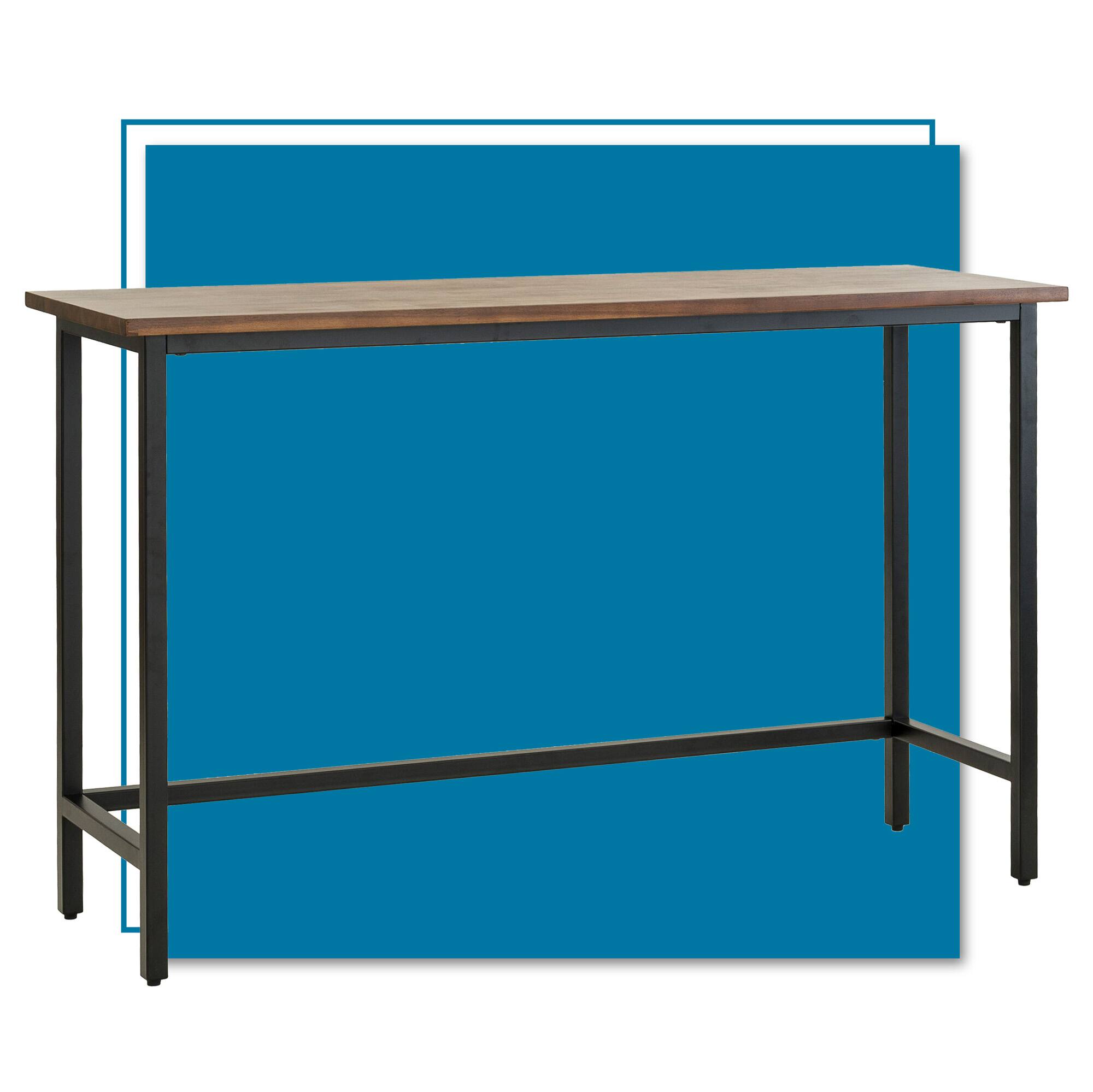 Front. Click Decor - ClickDecor Lincoln Console Table, Brown - Brown.