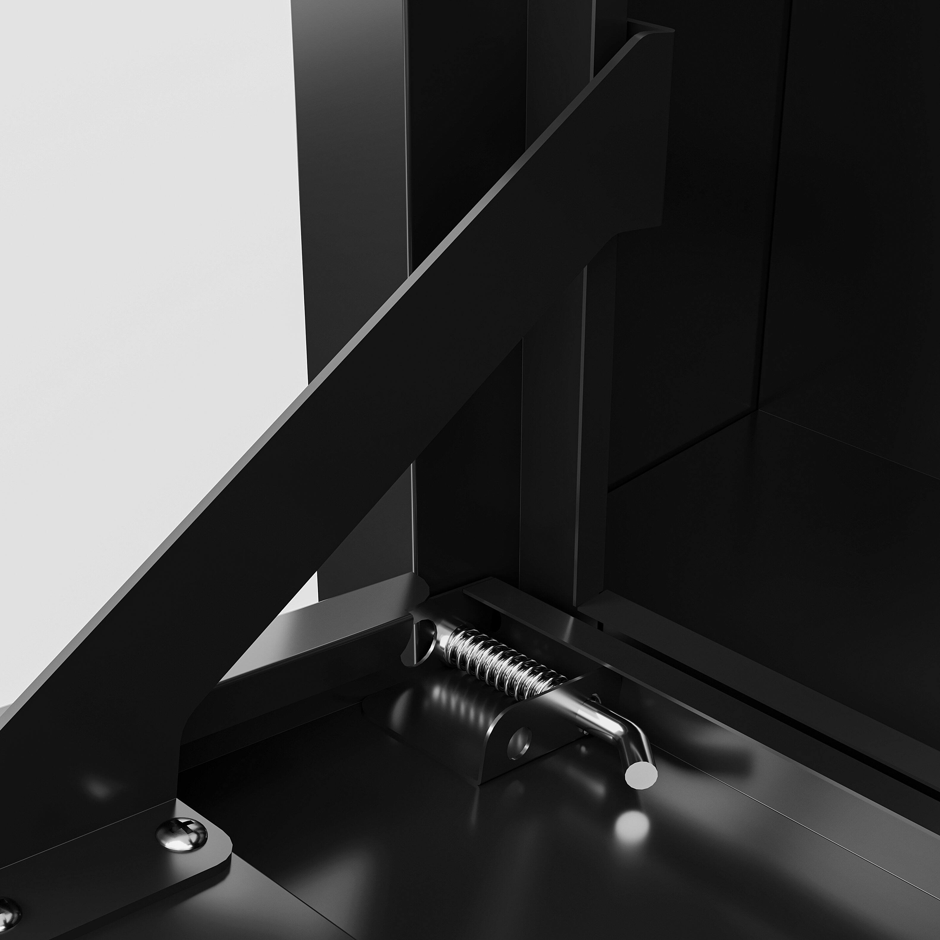 Alt View 4. GOODSILO - Outdoor Parcel Drop Box - Secure Package Delivery Locker for Porch Curbside - Black+Brown.