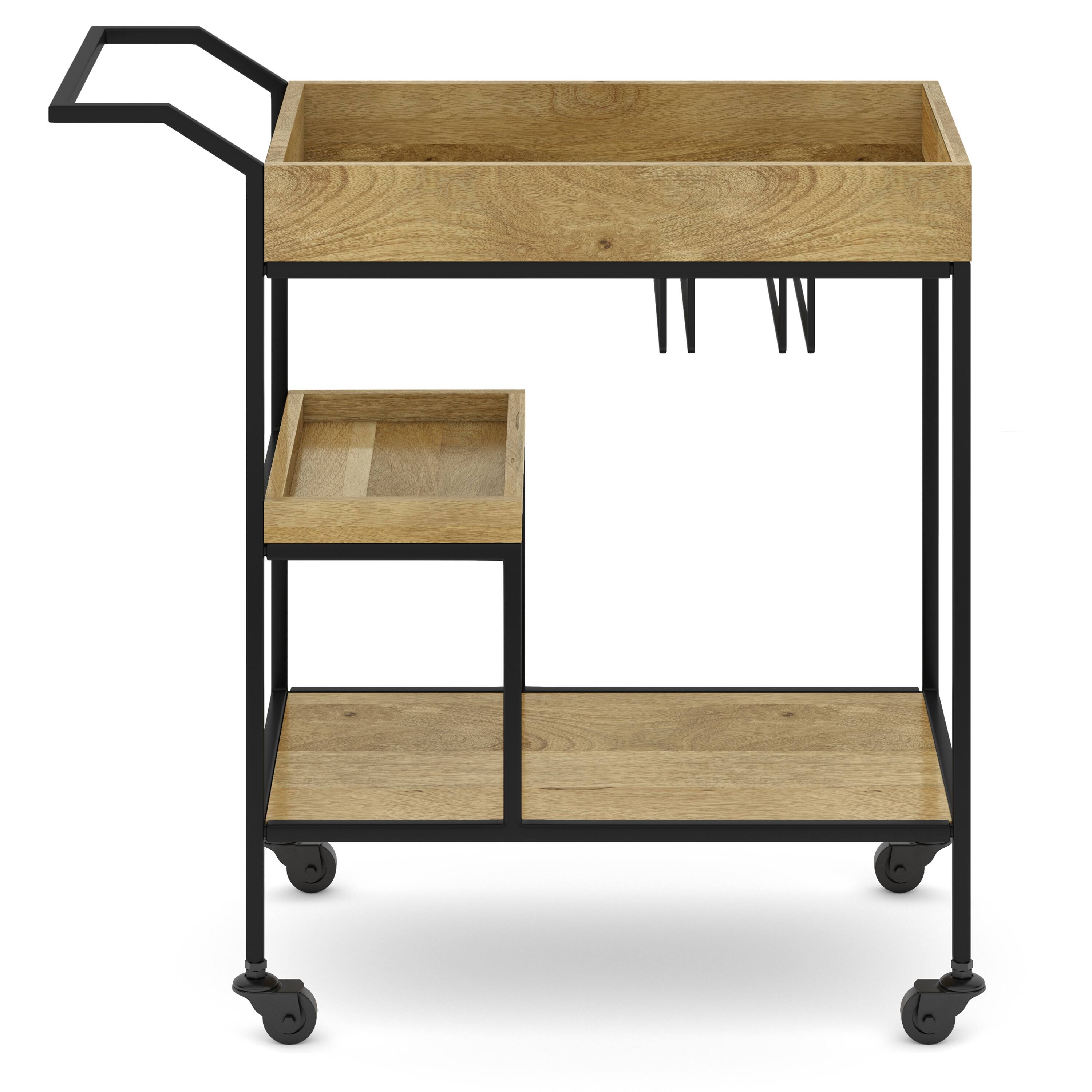 Alt View 12. Simpli Home - Barnes Bar Cart - Natural.