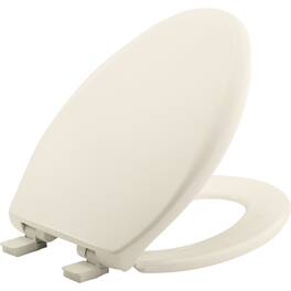 BEMIS - Affinity Elongated Plastic Toilet Seat Seat Fastening System, EasyClean, WhisperClose - Biscuit