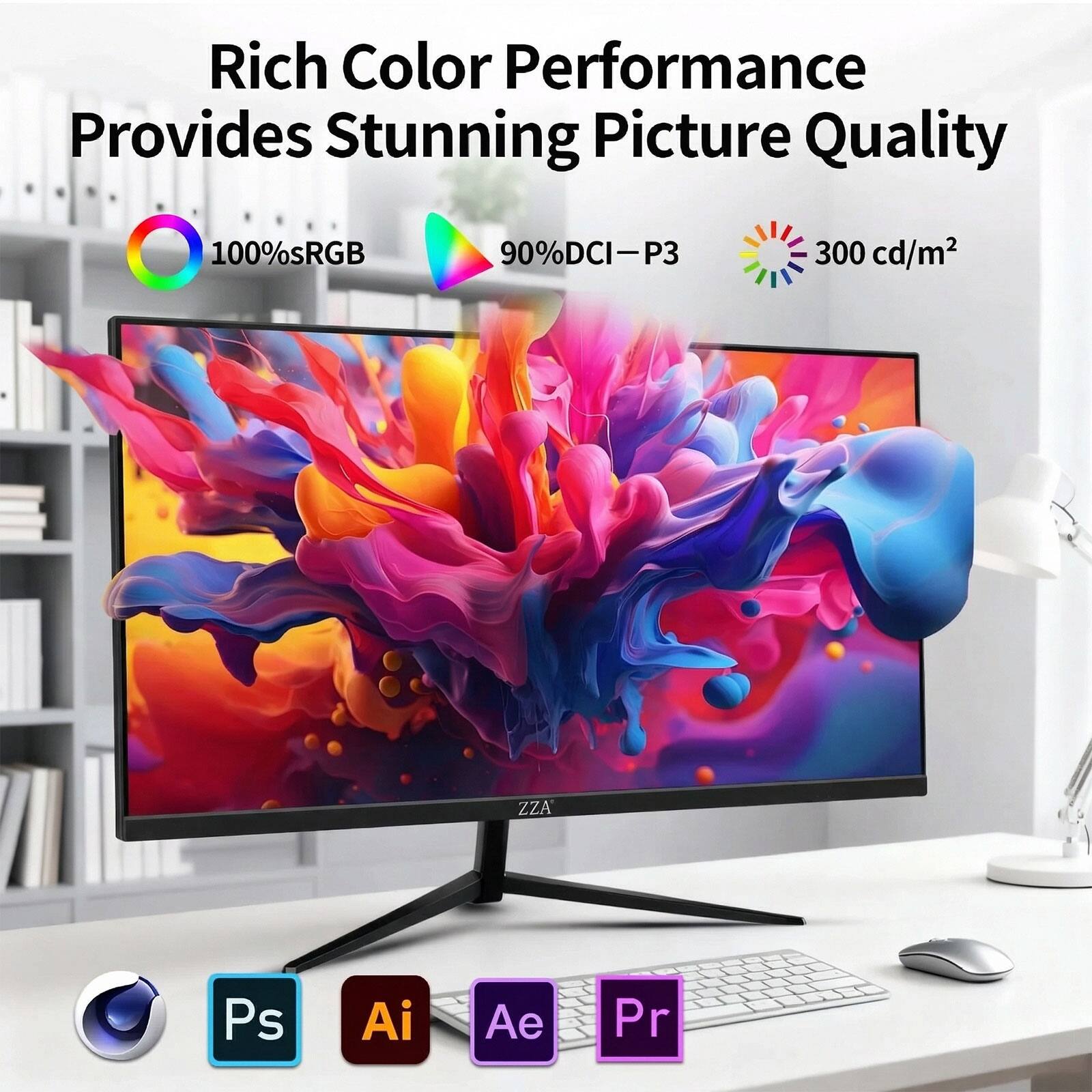 ZZA 32 Inch 4K UHD 3840x2160 60Hz VA Gaming Computer Monitor ...