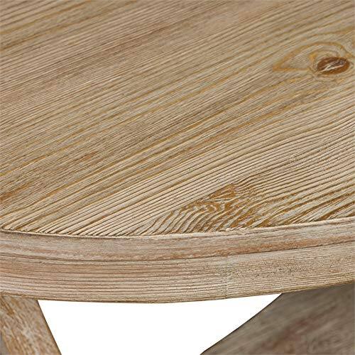 Alt View 4. Liberty Furniture Industries - Greystone Mill Oval Cocktail Table in Stone White Wash w/ Wirebrush Distressing - Gray.
