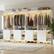 Front. Aheaplus - 10FT Large Closet System 4-Piece Set with 12 Drawers, 118'' Walk-in Closet Organizer with Hanging Rods for Closet - White.