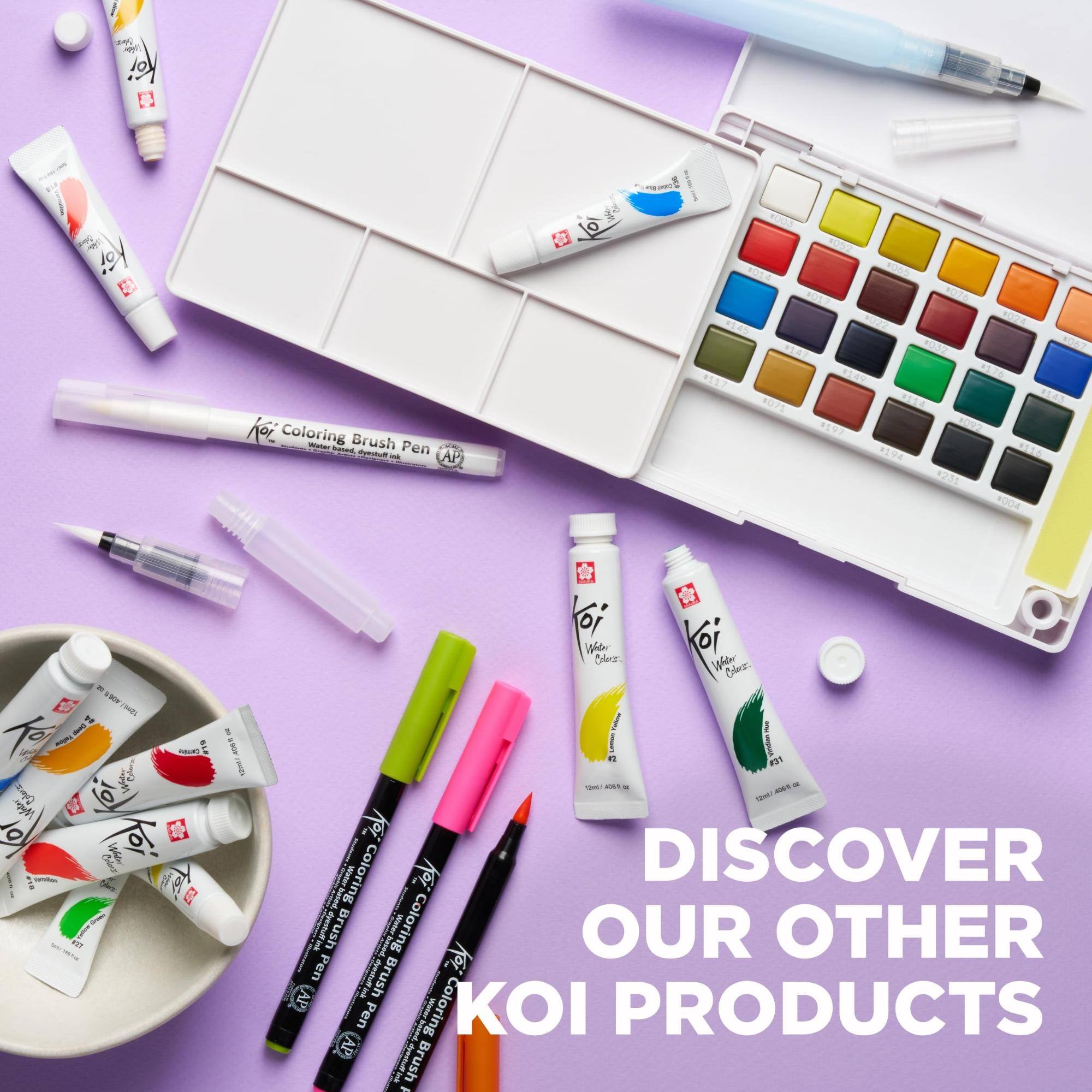 - Koi
Colories lo
hot Coloring Water Brush Pen based, dyestuff - AP

#117
#003 #052 #065 #017 076 #032 149 #071 #114 #194 #231
#024 #116 *004
or 406% 12mL)  Comp Messa Colories 
- SAVILLA 
When Colorie 6i When Color 42 Langer Windles #31 2ml 800 17 4565 to COM Water Coloring  DISCOVER based, Pen ink dyestuff Brush dyestuff based Coloring Ket OUR OTHER AP Andi Brush Coloring KOI PRODUCTS Pen Water based, AP dyestuff ink Brush A