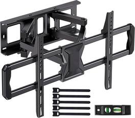 FINEAK - Full-Motion TV Wall Mount for Most 37-84 Inch TVs up to 100 lbs - Black