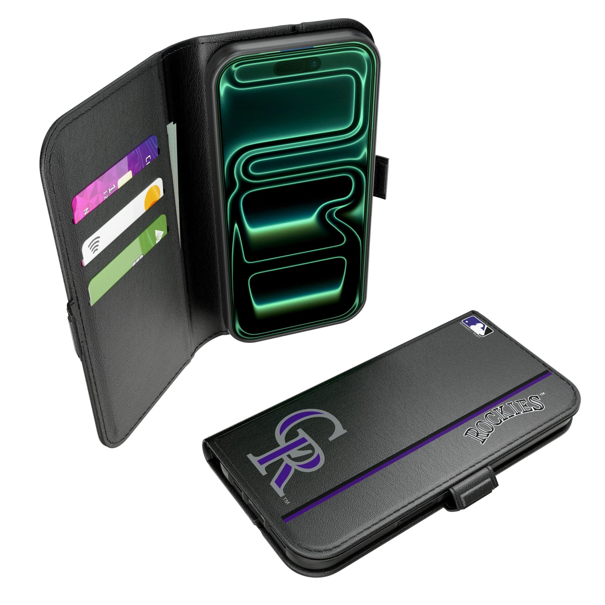 Keyscaper - MLB - Colorado Rockies iPhone Folio 2.0 Case - 17 - Black price history on PriceWatchPro