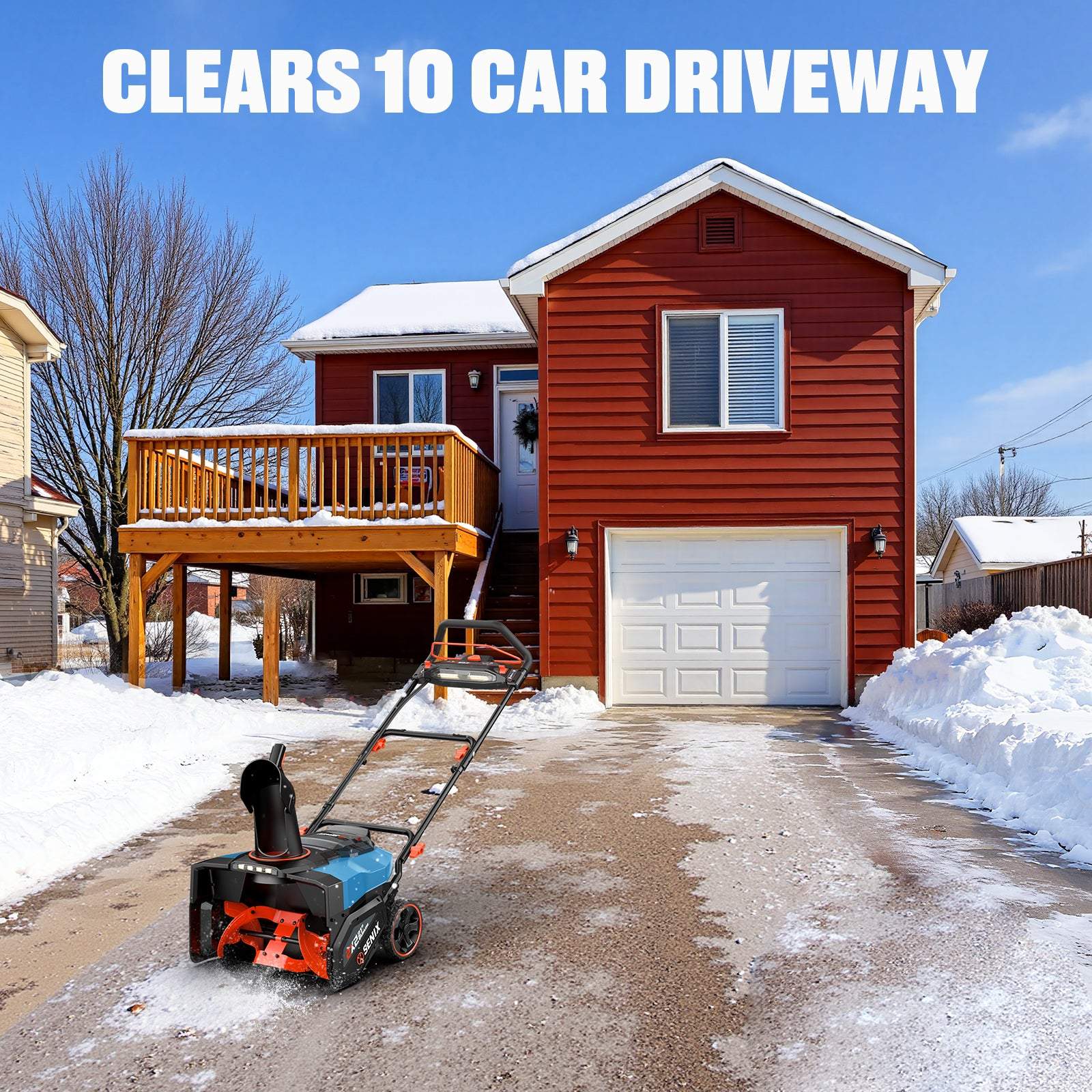 CLEARS 10 CAR DRIVEWAY