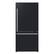 Front. Forno Appliances - Milano Espresso 17.2 Cu. Ft. Counter-Depth Bottom Freezer Refrigerator with Right Swing Door, Antique Brass Handles - Black.