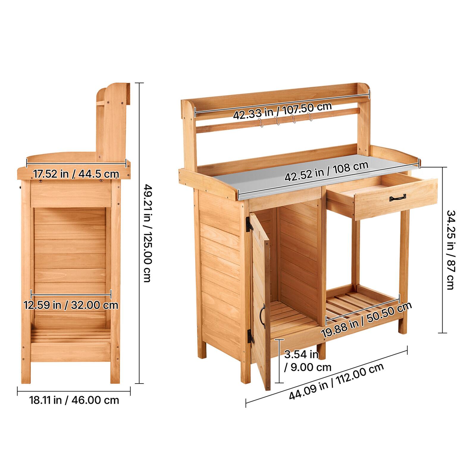 - 107.50 cm / 42.33 in
- 17.52 in / 44.5 cm
- 44.5 cm / 17.52 in
- 12.59 in / 32.00 cm
- 18.11 in / 46.00 cm
- 49.21 in / 125.00 cm
- 42.52 in / 108 cm
- 34.25 in / 87 cm
- 19.88 in / 50.50 cm
- 3.54 in / 9.00 cm
- 44.09 in / 112.00 cm