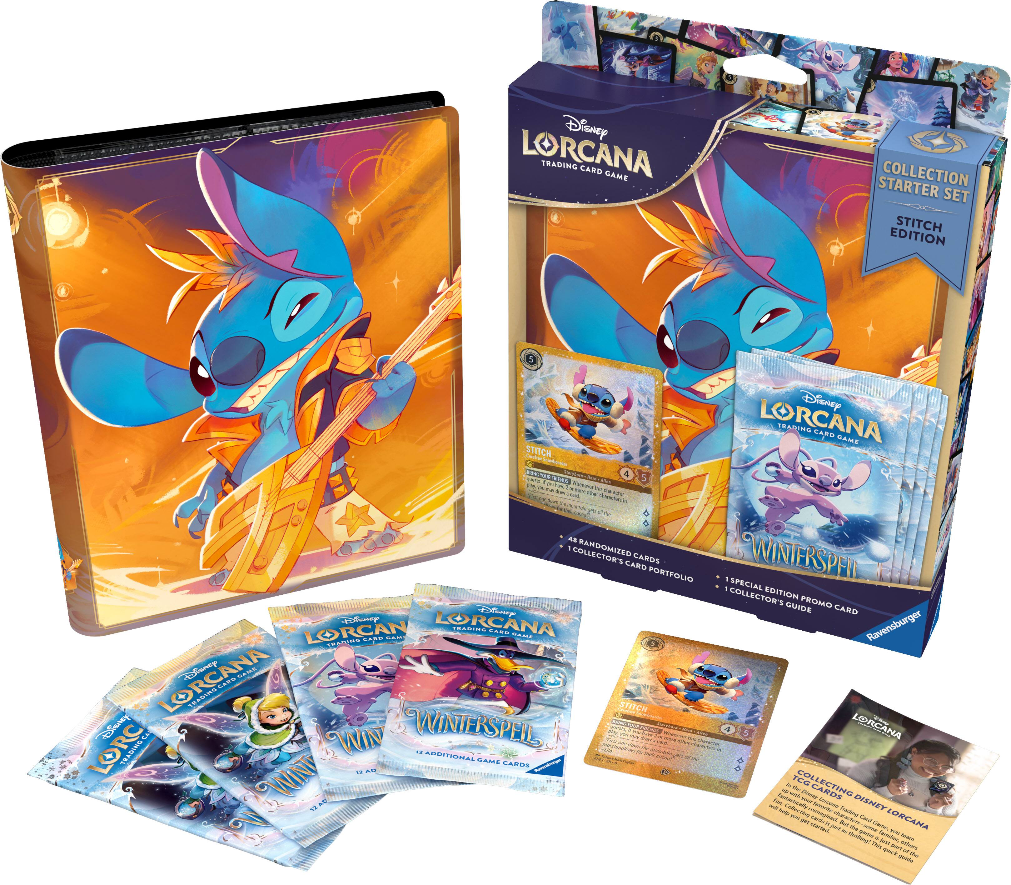Disney Lorcana Trading Card Game Starter Collection Set Stitch Edition  
Disney Lorcana T&S Laro Same Stitch S I: Leme 4  
- - - - - -a - - - : - - - - I - - - - - .  
Randomized Winterspeil Largs Carb Prrtuis - 1 Special Collector's Edition Guide Promo Card  
Cer Orcana Lorcana Tas Carre .- ...- ..- Cane Ravensburger Lorcana Fy Lars Sam Trasttrs Stitch Rsiunty Winterspeil .  
- - - - - - Lorcana - - Lorc Tradimg Ca Wint . ... . Conar ...... Laro En - Fec Collectino - - Ranees - - Cue - - | Disney - Ciuturtine Assurte Aute - - Hanactan Aalina Lorcana - Caral Cad Un Pna - - I Ga Um - Bolteg - Ama - Thi At Amen
