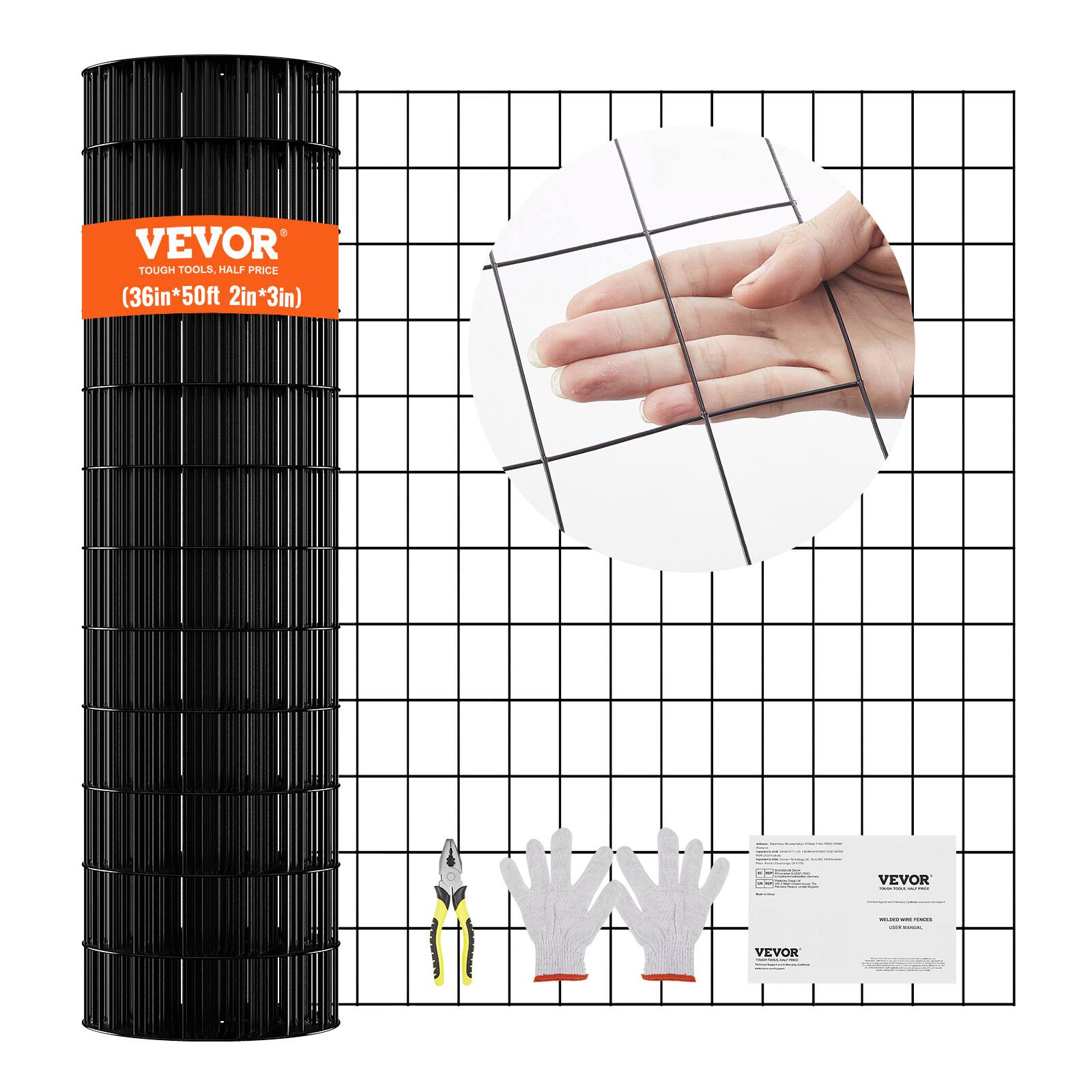VEVOR  
TOUGH TOOLS. HALF PRICE  
(36in x 50ft 2in x 3in)